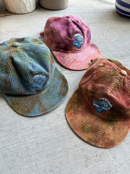 Ice Dyed Embroidered Hats